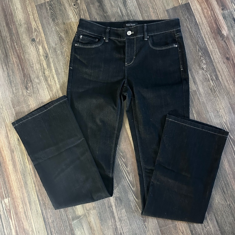 White House Black Market Midnight Black Boot Cut Jeans